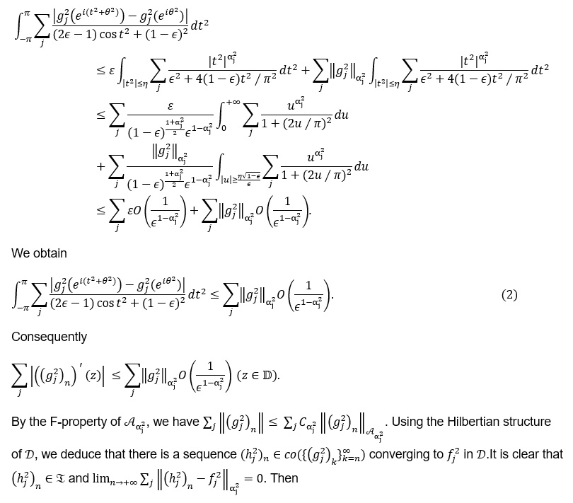 Validity of Closed Ideals in Algebras of Series of Square Analytic ...